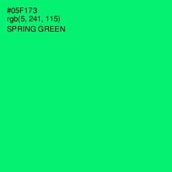 #05F173 - Spring Green Color Image